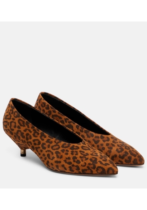 Isabel Marant Ebisa 45 leopard-print leather pumps