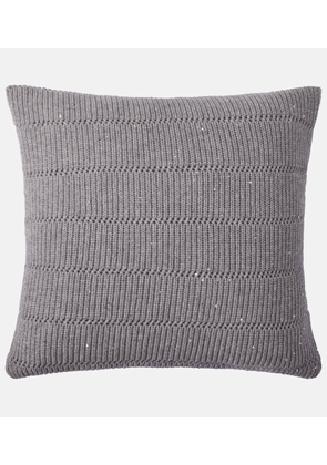 Brunello Cucinelli Cashmere and wool-blend cushion
