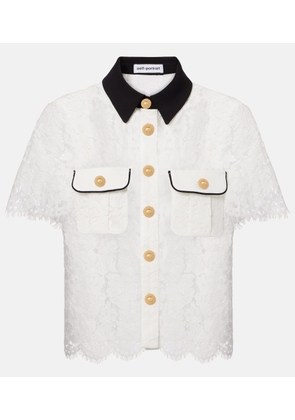 Self-Portrait Lace shirt