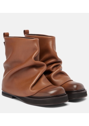 The Attico Mini Robin leather combat boots