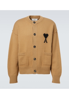 Ami Paris Ami de Cour virgin wool cardigan