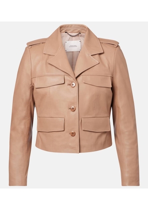 Dorothee Schumacher Sleek Statement cropped leather jacket