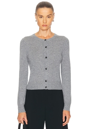 NILI LOTAN March Cardigan in Medium Grey Melange - Grey. Size M (also in ).