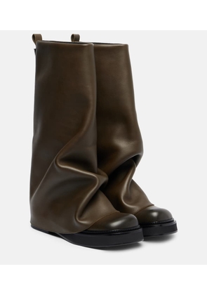 The Attico Robin leather combat boots