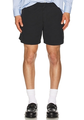 Le Père Double Pocket Short in Black - Black. Size M (also in XL/1X).