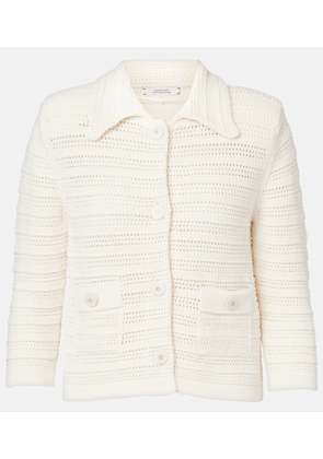 Dorothee Schumacher Precise Pointelle cotton-blend cardigan