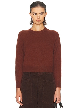 NILI LOTAN Long Sleeve Sweater in Dark Rust - Rust. Size S (also in ).
