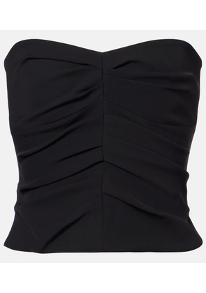 The Sei Ruched crepe tube top
