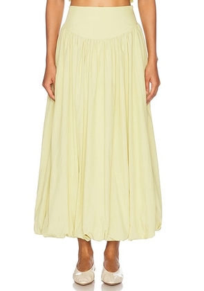 NICHOLAS Zaira Midi Bubble Skirt in Pistachio - Sage. Size 0 (also in 6).
