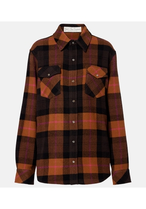 God's True Cashmere Checked cashmere shirt