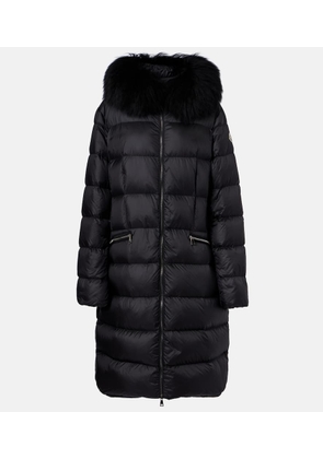 Moncler Boedic shearling-trimmed down jacket