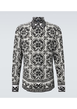 Dolce&Gabbana Martini Majolica silk twill shirt