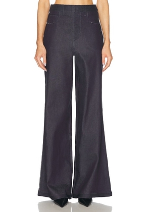 Marni Flare Leg in Blublack - Navy,Black. Size 38 (also in 40, 42, 44).