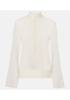 Toteme Sheer cotton and silk top