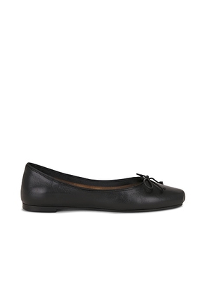 KHAITE Charlotte Ballerina Flat in Black - Black. Size 37 (also in 37.5, 41).