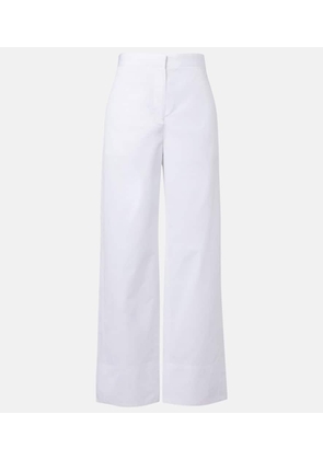 Toteme Twisted Seam cotton poplin wide-leg pants