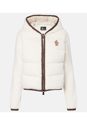 Moncler Grenoble Hooded fleece down jacket