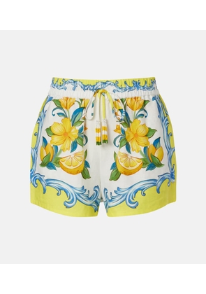 Farm Rio Floral linen-blend shorts