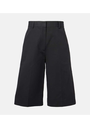 Toteme Cotton and linen Bermuda shorts