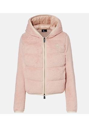 Moncler Grenoble Down-paneled zip-up hoodie