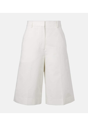 Toteme Cotton and linen Bermuda shorts