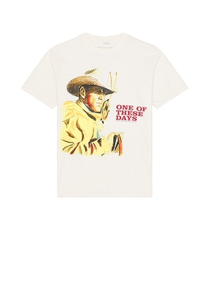ONE OF THESE DAYS Tomorrow Never Knows Tee in Bone - Cream. Size S (also in XL/1X).
