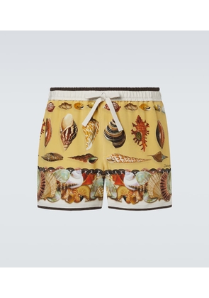 Dolce&Gabbana Printed silk shorts