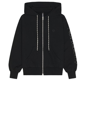 No Problemo Alien-O Zip Through Hoodie in Black - Black. Size L (also in M).