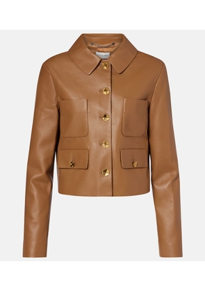 Altuzarra Astley cropped leather jacket