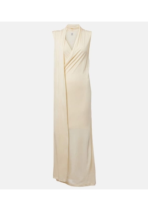 Toteme Draped scarf-detail jersey wrap dress