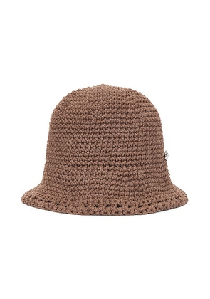 Magda Butrym Crochet Bucket Hat in Brown - Brown. Size S/M (also in ).