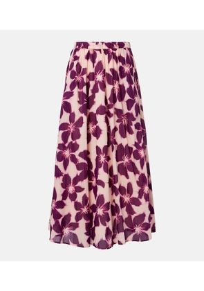 Velvet Jess floral cotton voile maxi skirt