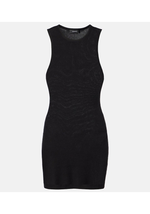 Wardrobe.NYC Racer cotton-blend minidress