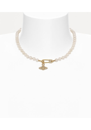Vivienne Westwood Lucrece Pearl Necklace Gold Swarovski Crystals / Pearls Women