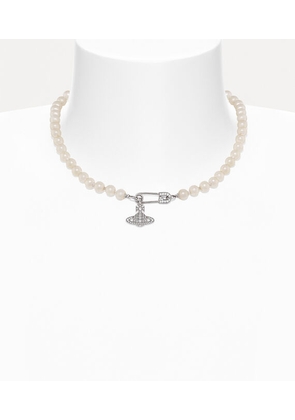 Vivienne Westwood Lucrece Pearl Necklace Silver Swarovski Pearls Women