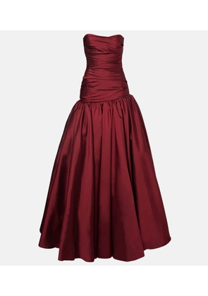 Marmar Halim Draped off-shoulder corset gown