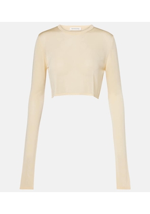 The Frankie Shop Kazel knitted cropped top