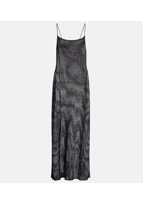 The Frankie Shop Sienna semi-sheer linen maxi dress