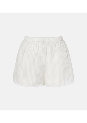 The Frankie Shop Brenna sheer striped shorts