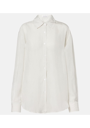 The Frankie Shop Peri sheer striped shirt