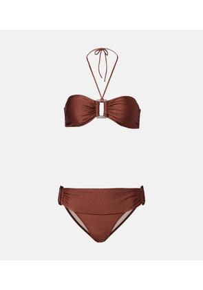 Adriana Degreas Solid bandeau bikini