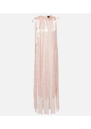 Simone Rocha Bow-detail floral jacquard maxi dress