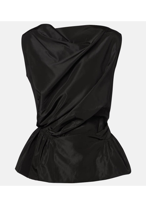 Simone Rocha Draped taffeta top