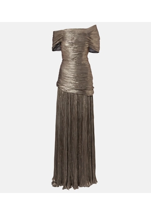 Marmar Halim Ruched asymmetric gown