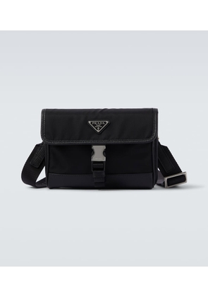 Prada Re-Nylon leather-trimmed shoulder bag