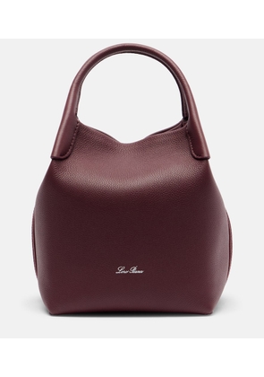 Loro Piana Bale Small leather bucket bag