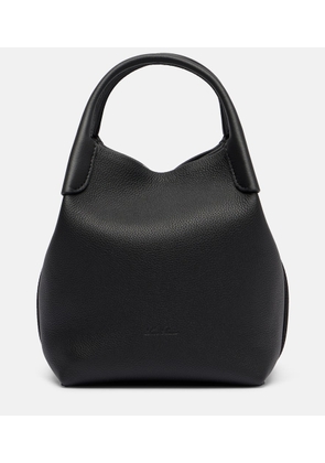 Loro Piana Bale Small leather bucket bag