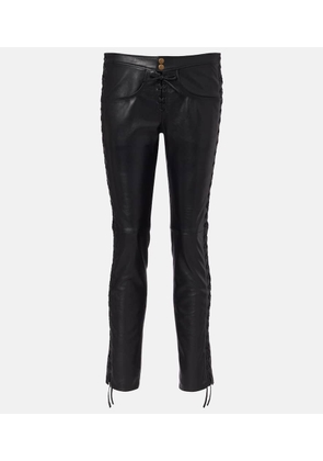 Isabel Marant Cyerra low-rise leather pants