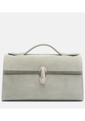 Savette Symmetry suede tote bag