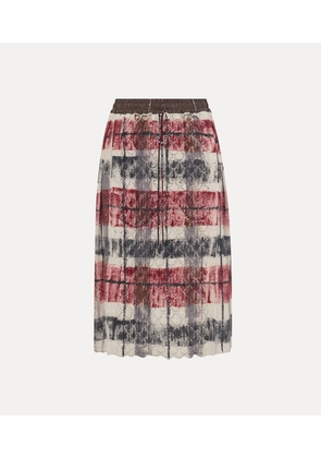 Vivienne Westwood Dual Tartan Kilt Wool Cotton Blend S/m Unisex